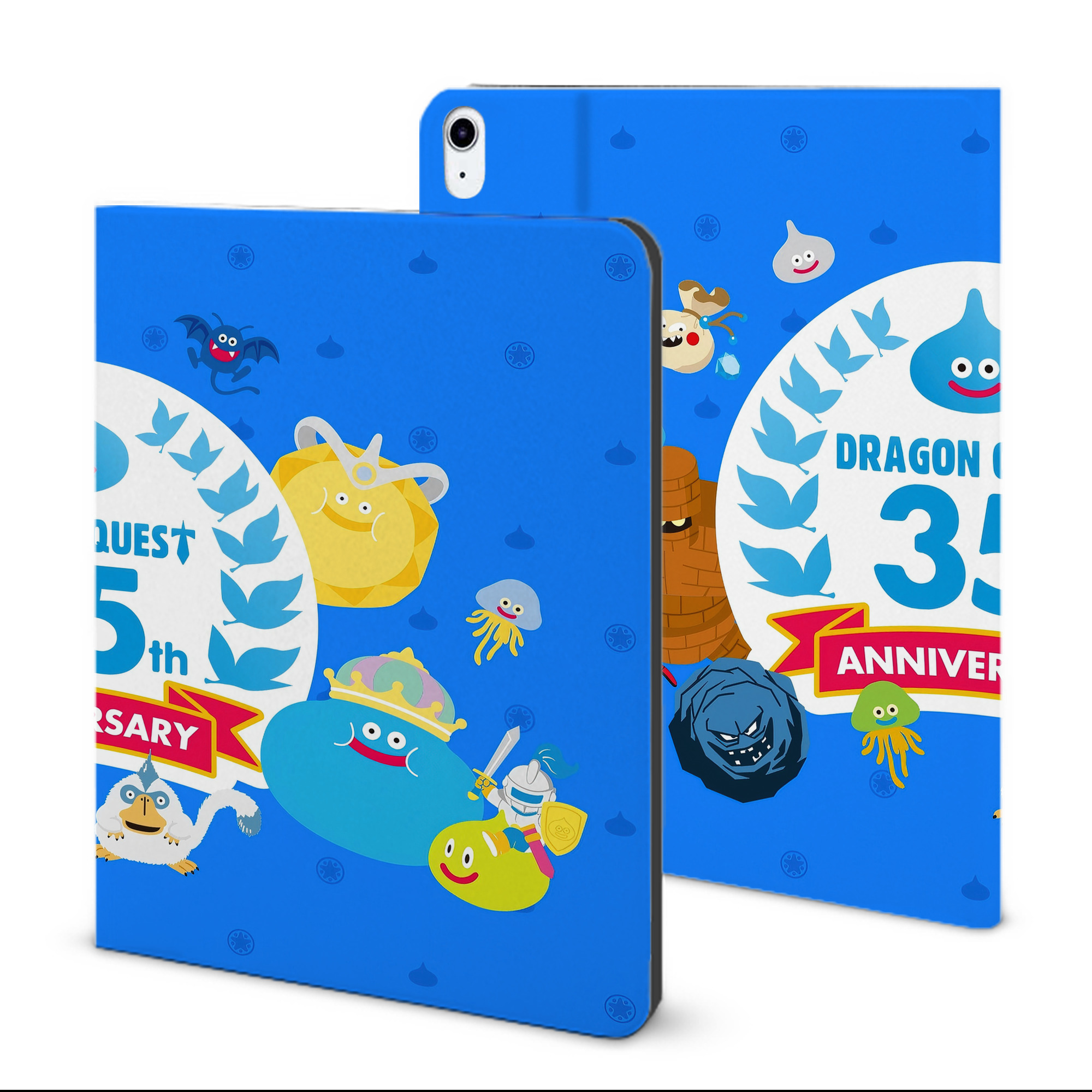 （画像用） ドラゴンクエスト Doragon Kuesuto Dragon Quest IPad ケース ブック型 PUレザー TPU 耐衝撃 軽量 薄型 ペン収納なし 全面保護 IPad 各モデル対応